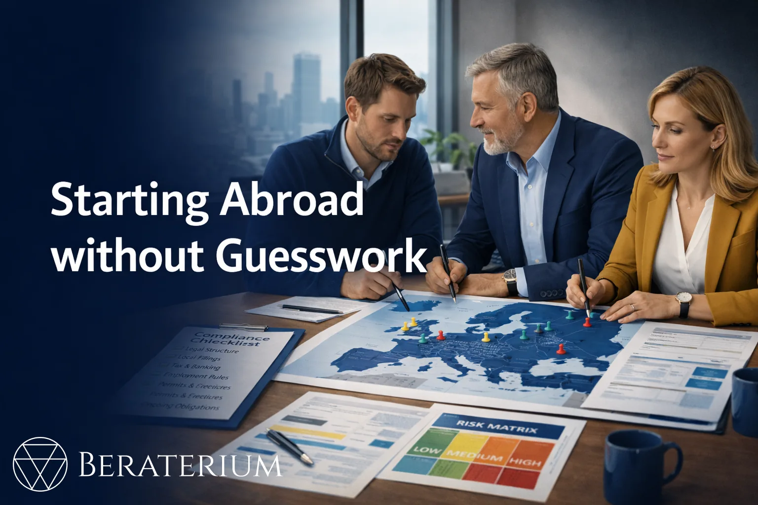 How founders plan international expansion safely: location choice, partners, culture and five practical tips for robust decisions.